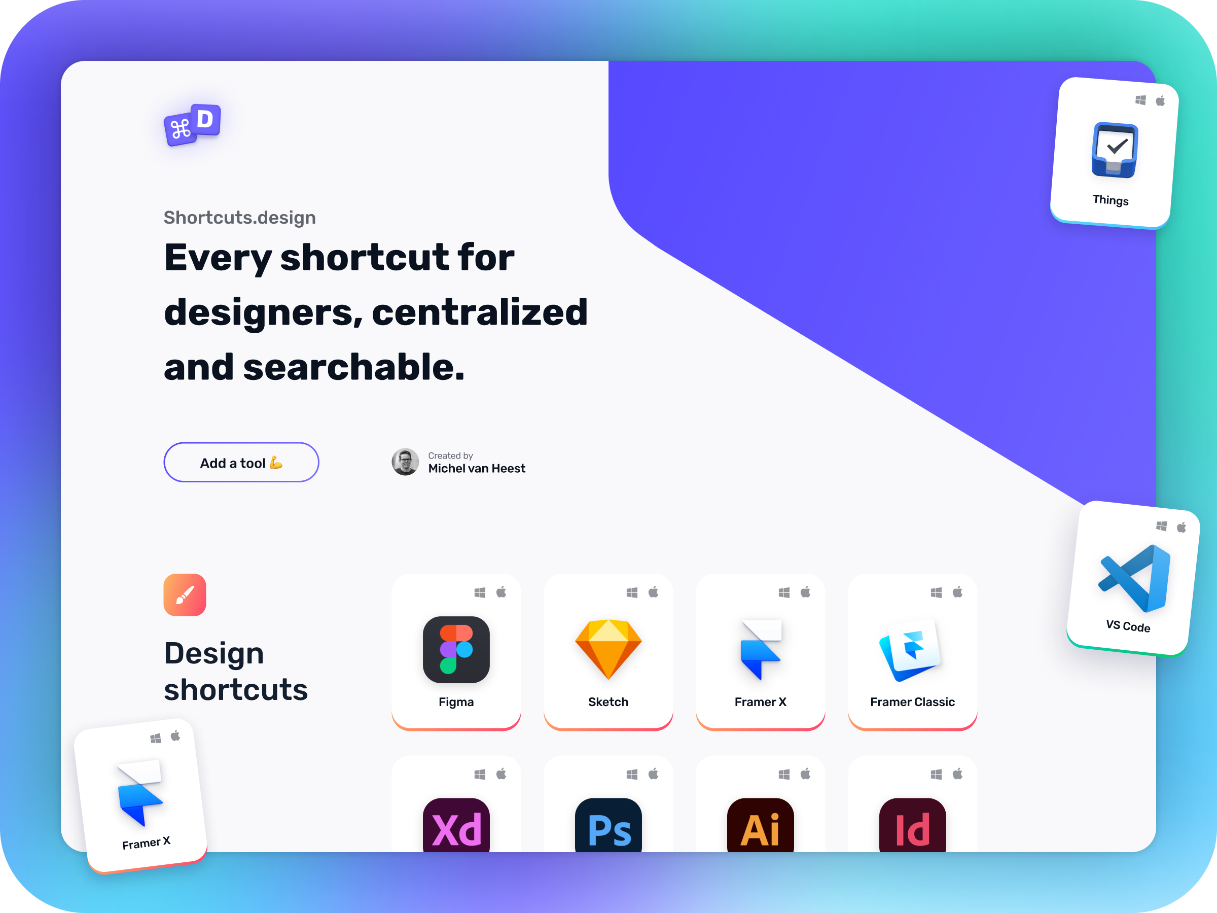 Shortcuts.design Every shortcut for designers in one place 🚀